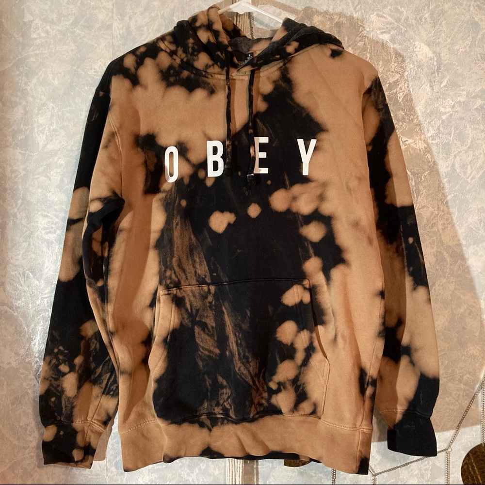 Obey tie dye hoodie